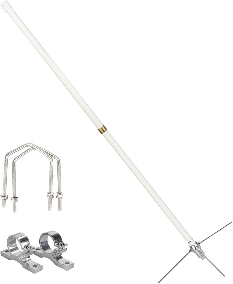 Retevis GMRS Base Antenna,7.2dBi High Gain 462-467MHz,Fiberglass UHF GMRS Repeater Antenna,Compatible with RT97 BTECH Midland Motorola KG-935G Wouxun GMRS Radios Repeater Base Station(1 Pack) - Image 1